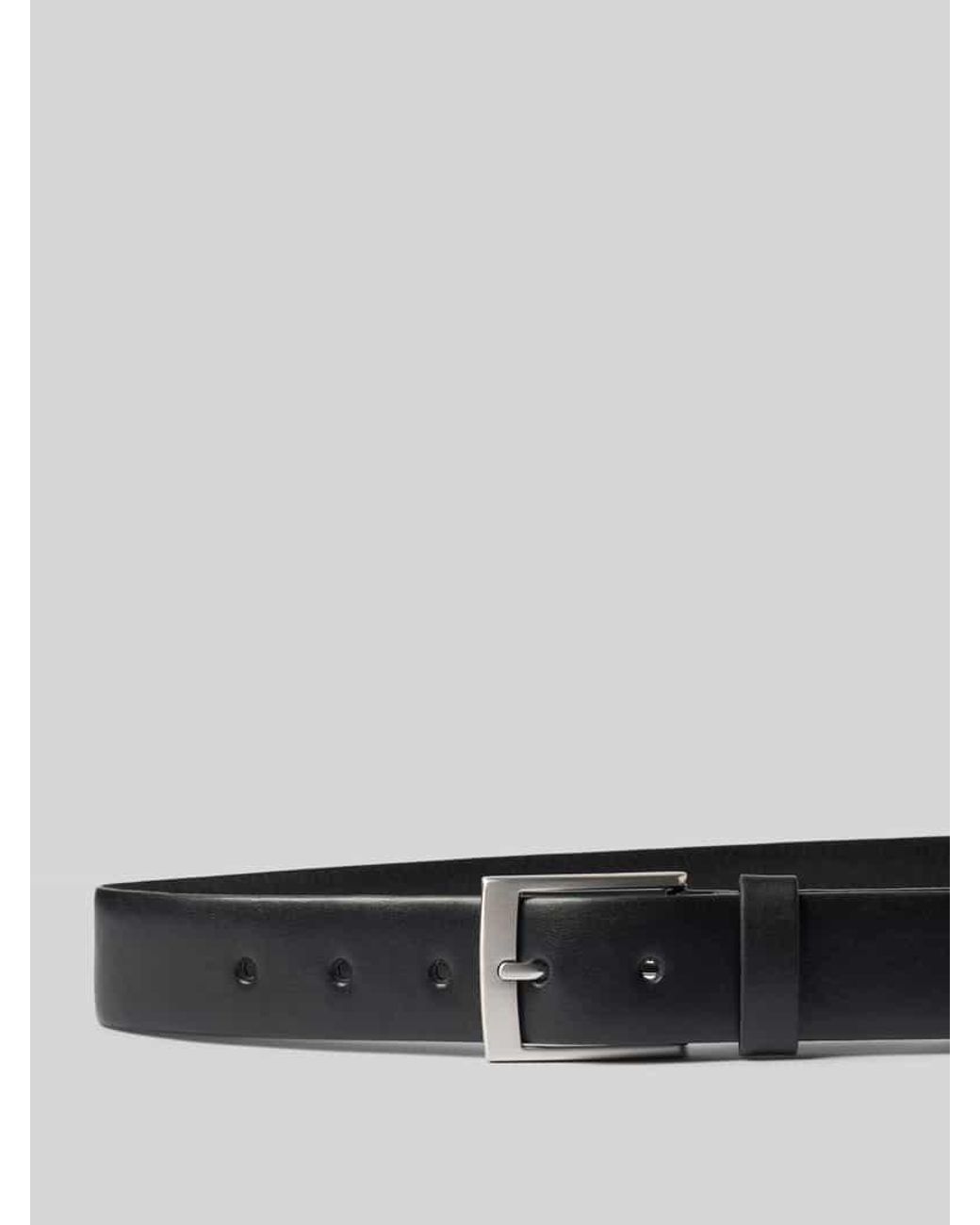 S.oliver Gürtel aus echtem Leder Modell 'Basic Belt' in Black für Herren