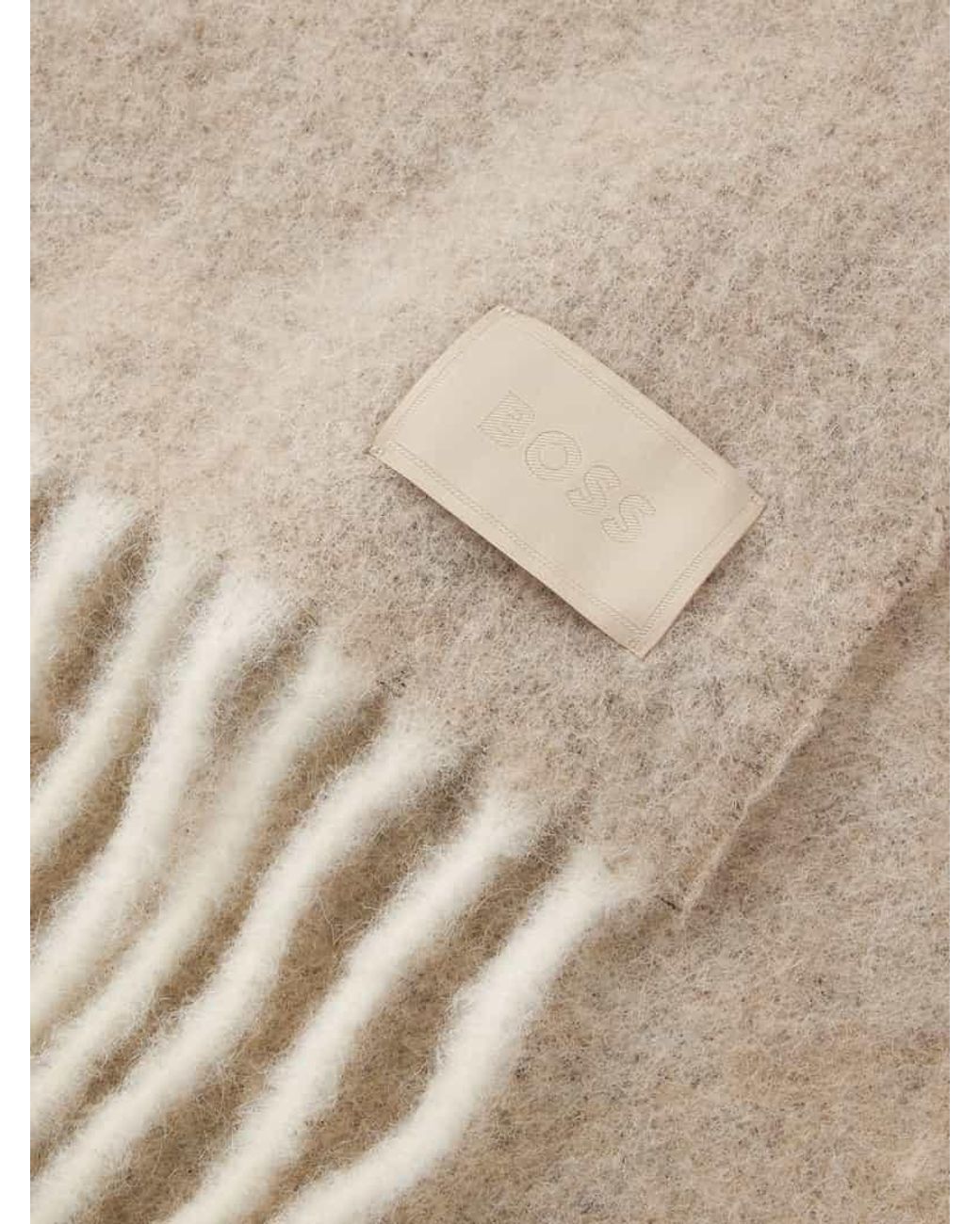 Boss Natural Schal mit Label Patch