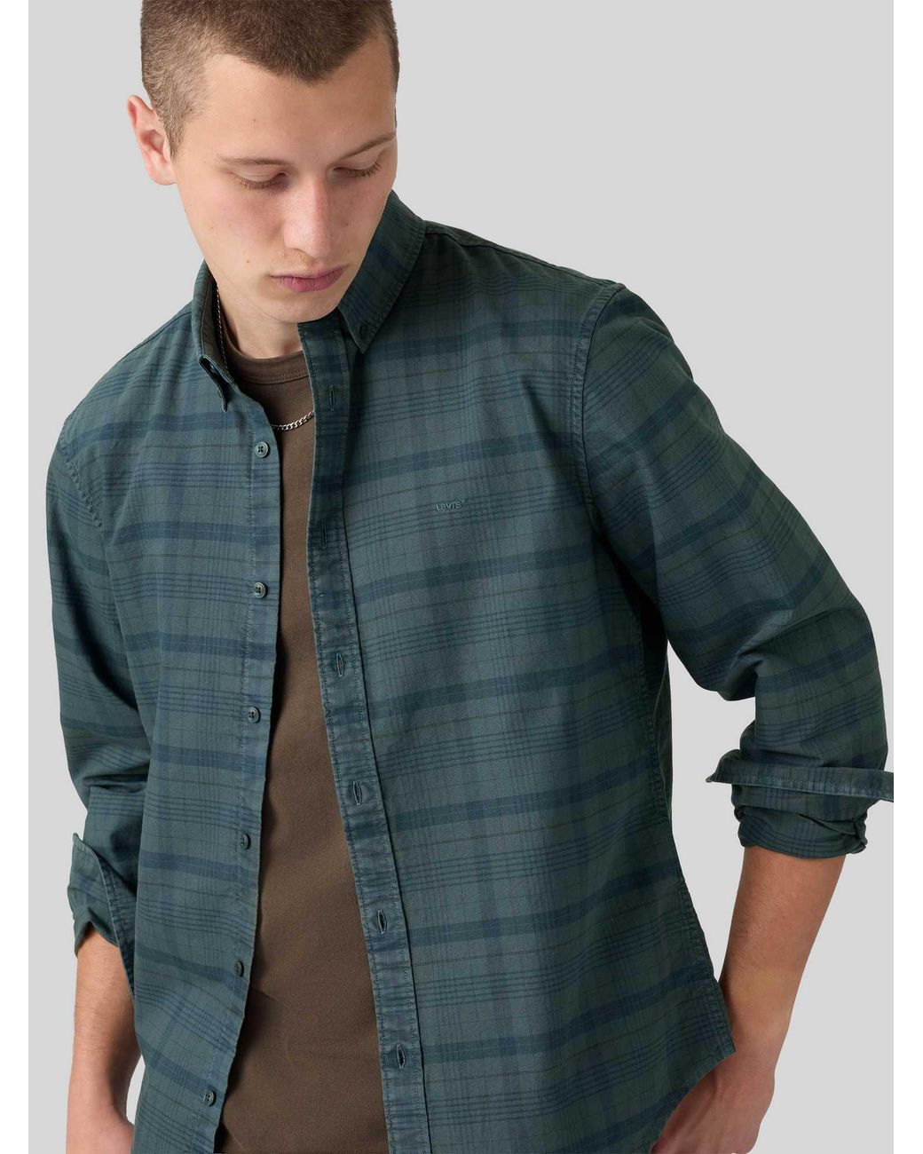 Levi's Casual Overhemden in het Green voor heren