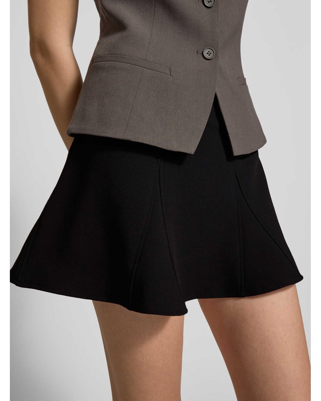 Weekday Minirok Met Naadritssluiting in het Black