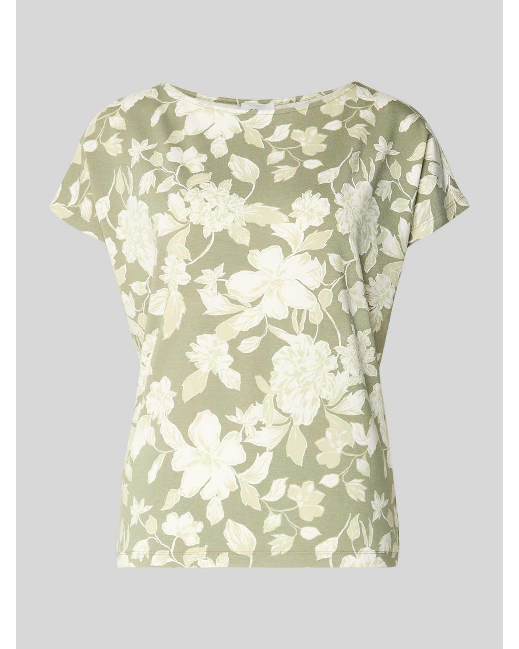 S.oliver Loose Fit T-Shirt Van Viscosemix in het Metallic