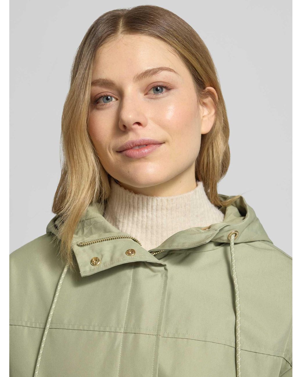 S.oliver Regular Fit Parka Van Katoenmix in het Green