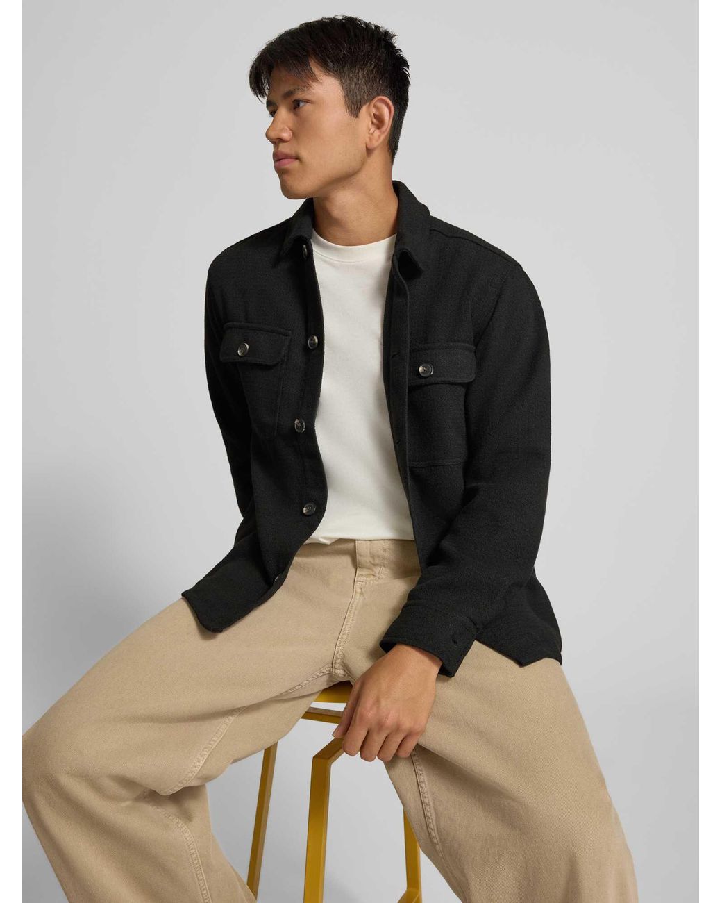 Jack & Jones Shackets in het Black voor heren