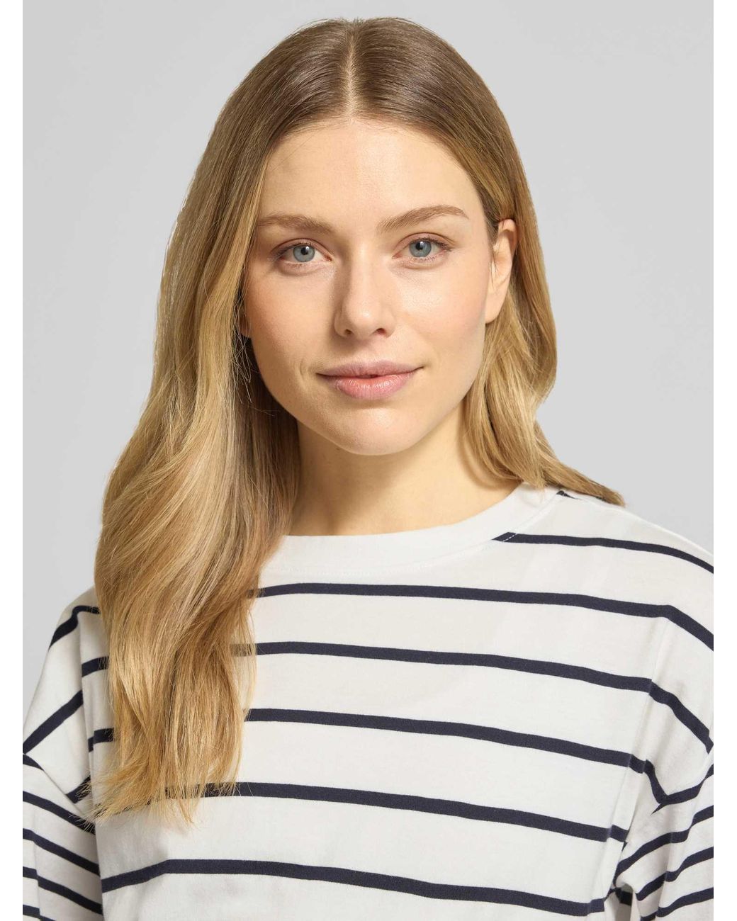 S.oliver Oversized T-Shirt Van Puur Katoen in het Gray