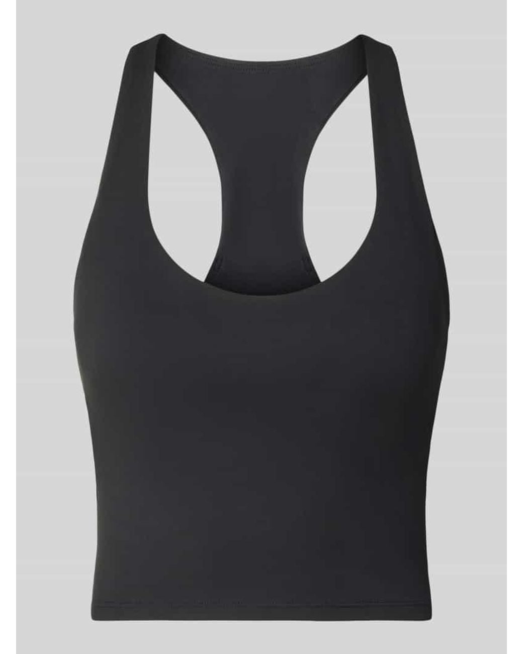 Fabletics Black Cropped Top mit integrierten Cups