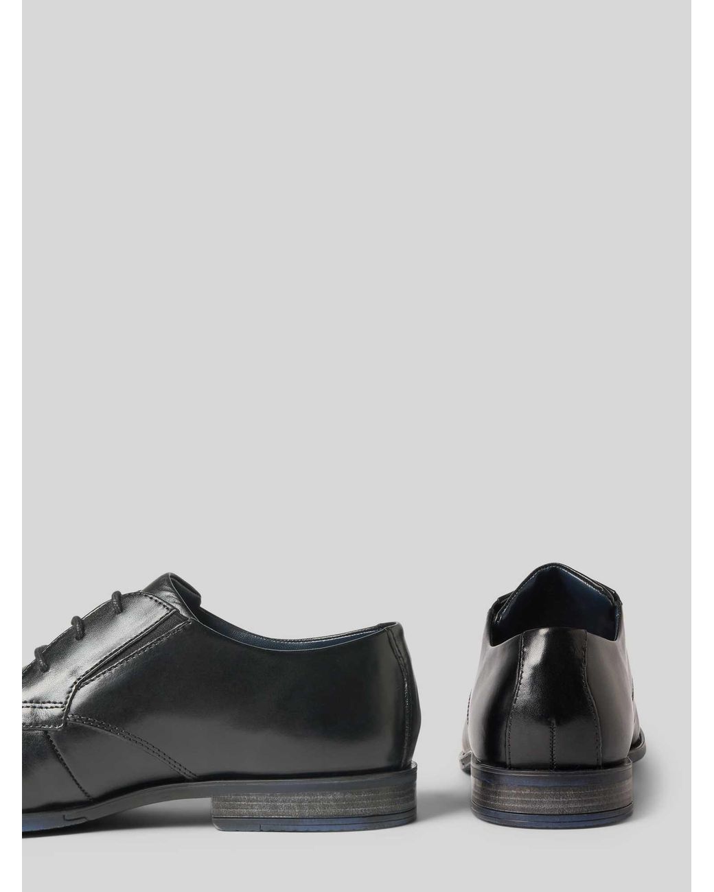 Bugatti Derby Schoenen Van Echt Leer, Model 'Gapo' in het Black voor heren