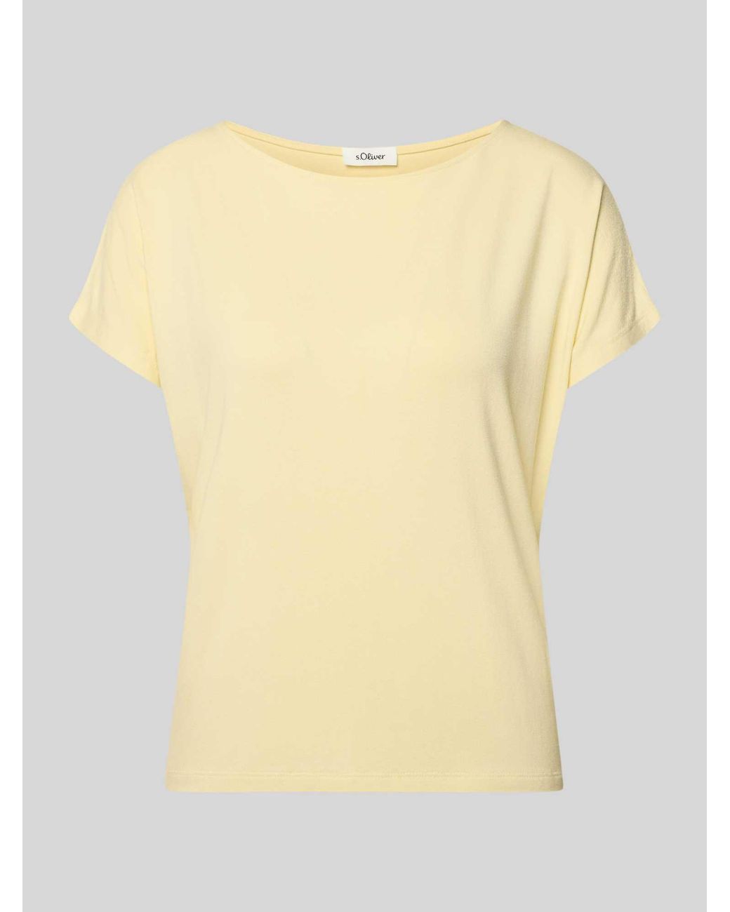 S.oliver Relaxed Fit T-Shirt Van Viscosemix in het Yellow