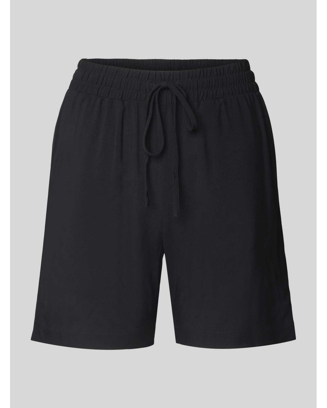 Soya Concept Korte Broek Van Viscose Met Elastische Band, Model 'Radia' in het Black