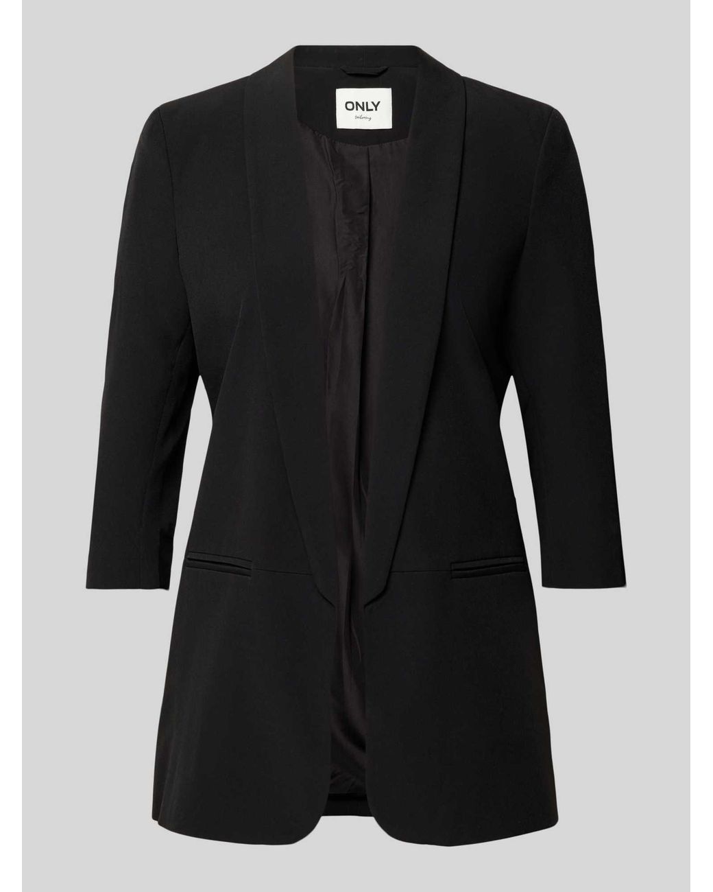 ONLY Blazer Met Sjaalkraag in het Black