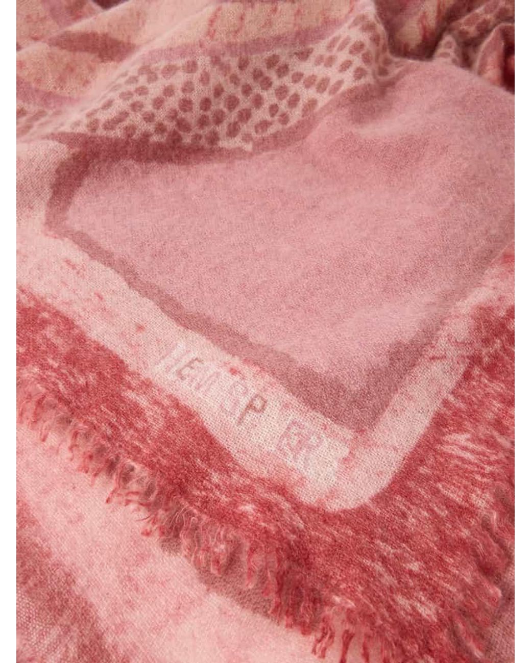 Hemisphere Pink Schal mit Fransen
