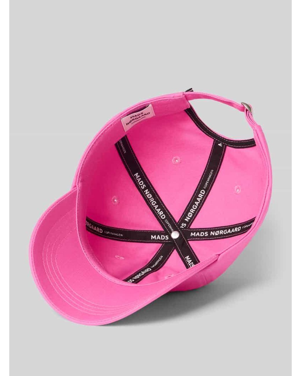 Mads Nørgaard Pink Basecap mit Label-Stitching