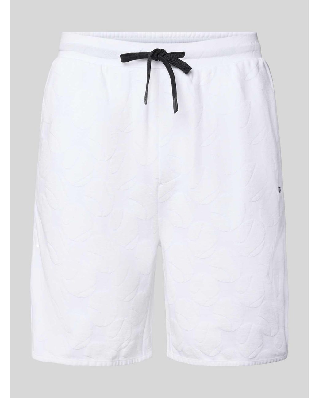 Boss Regular Fit Shorts Van Katoenmix Model 'Jt_Member Short' in het White voor heren