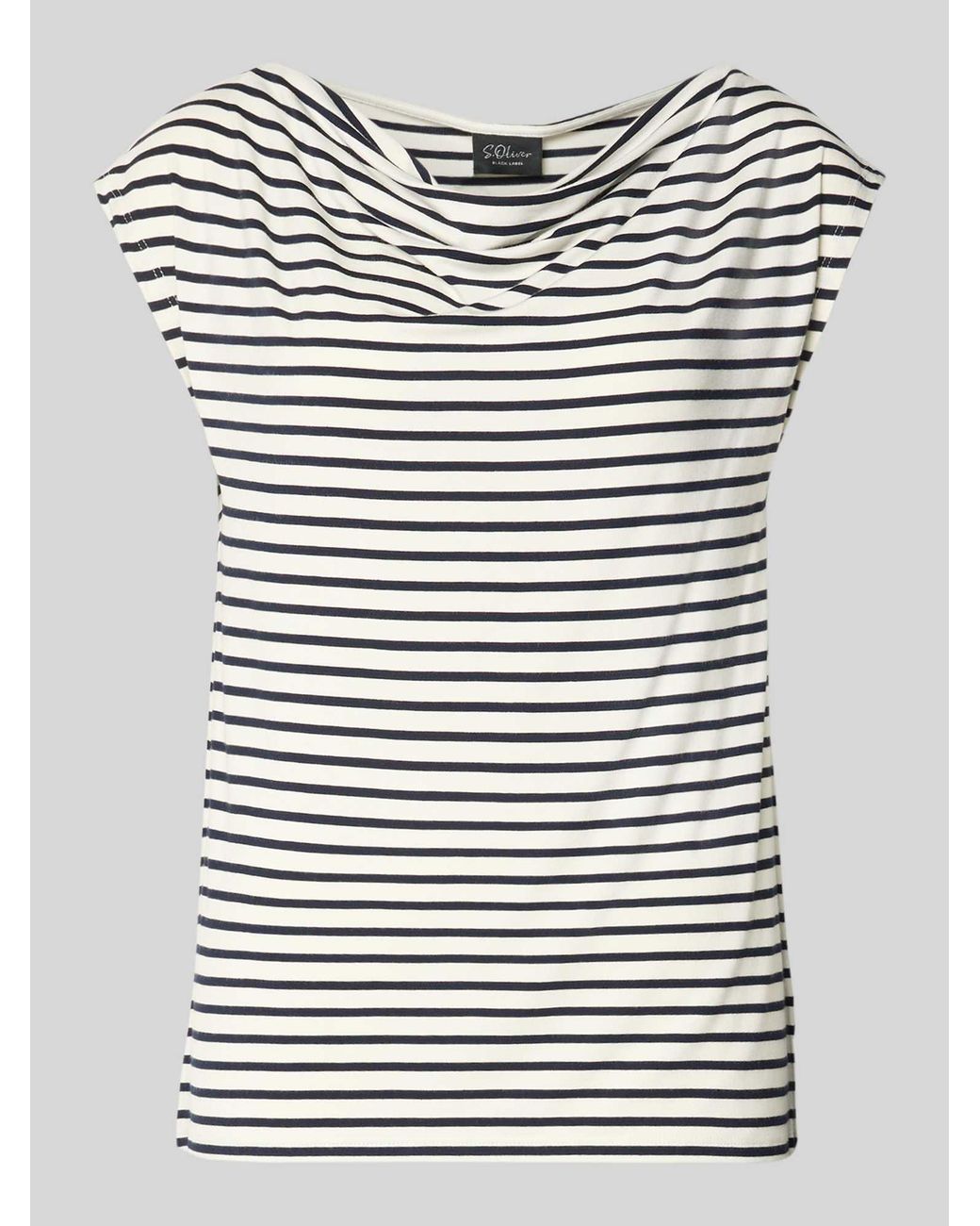 S.oliver Loose Fit T-Shirt Van Viscosemix in het Blue