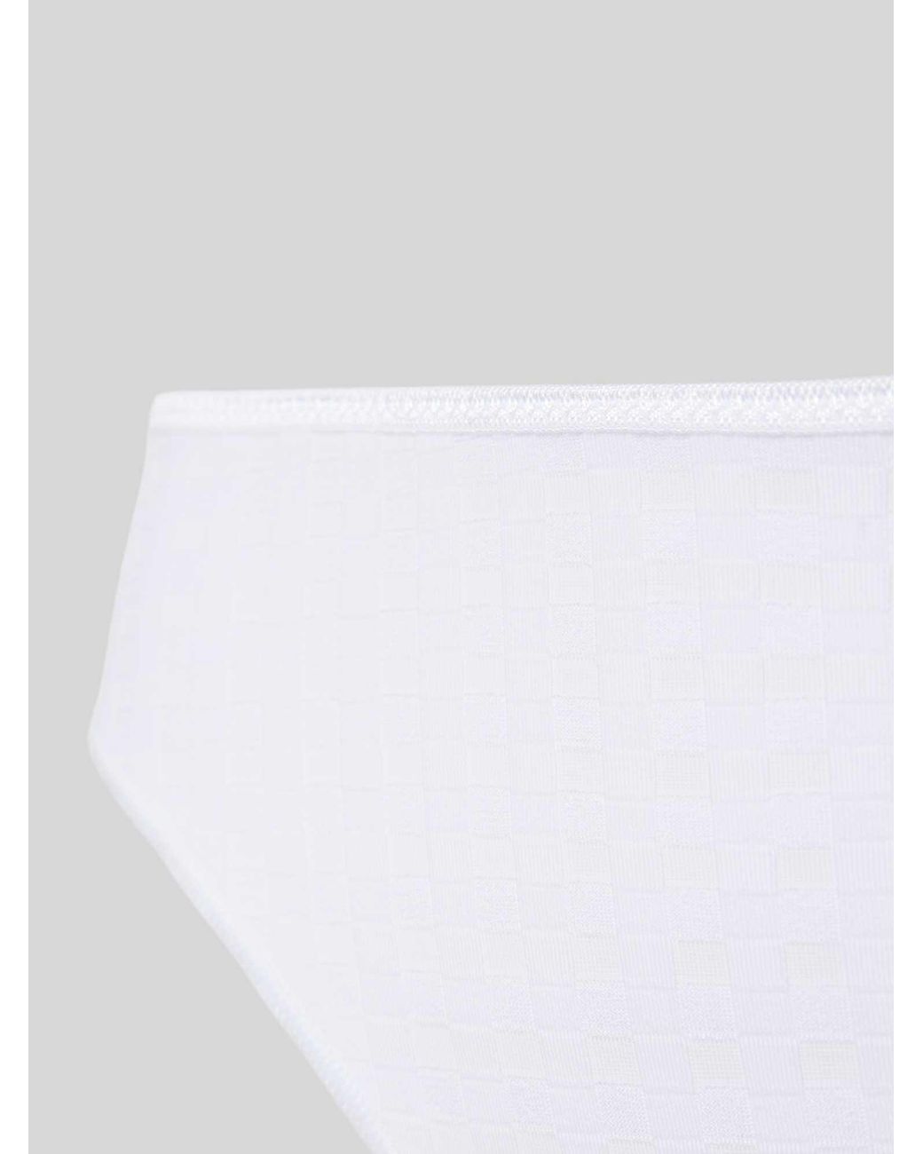 Marie Jo String Met Structuurmotief in het White