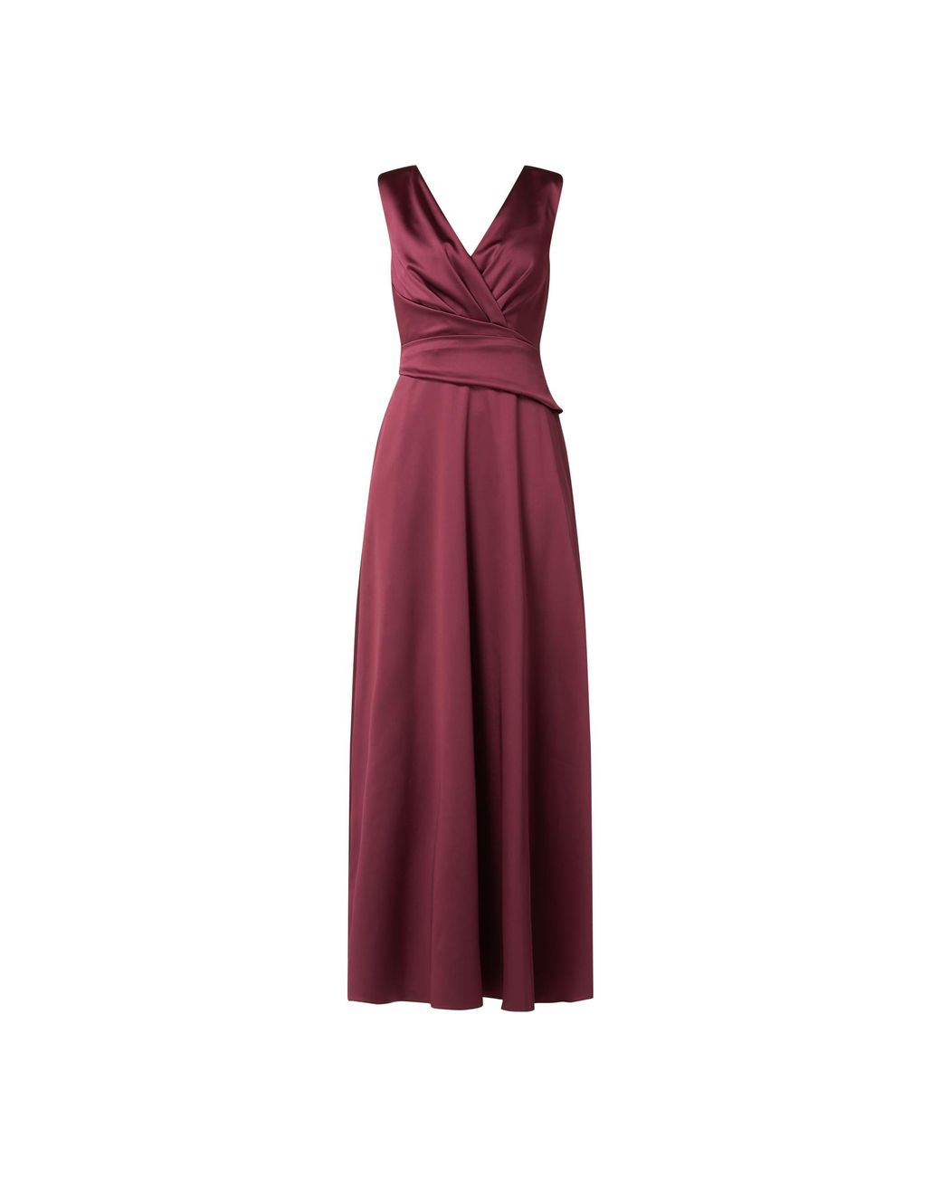Marie Noir Abendkleid aus Satin mit Drapierung in Rot | Lyst DE