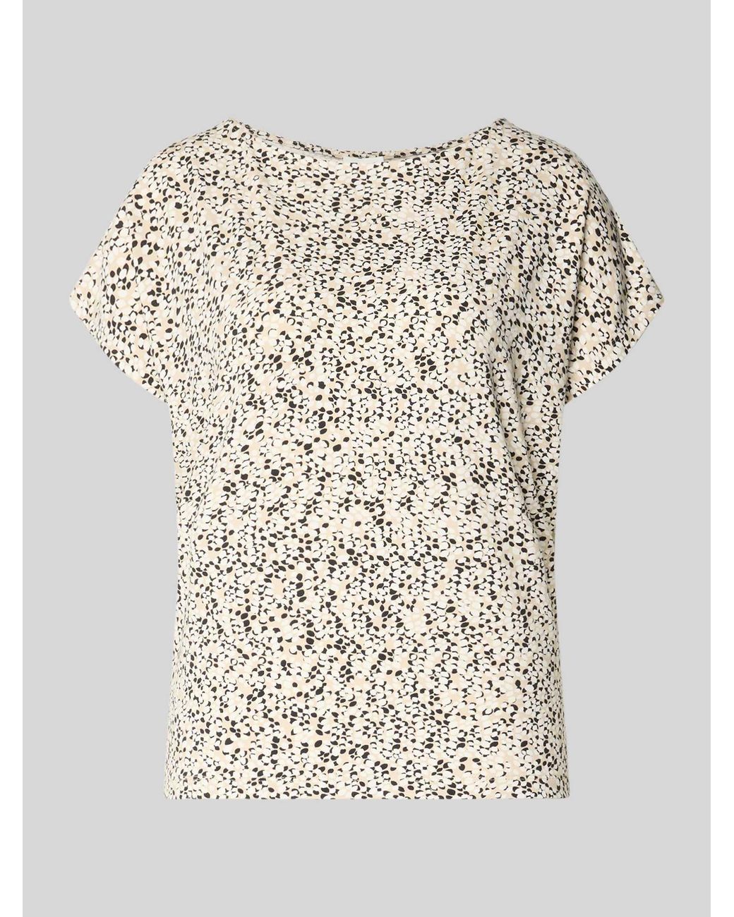 S.oliver Oversized T-Shirt Van Viscosemix in het Natural