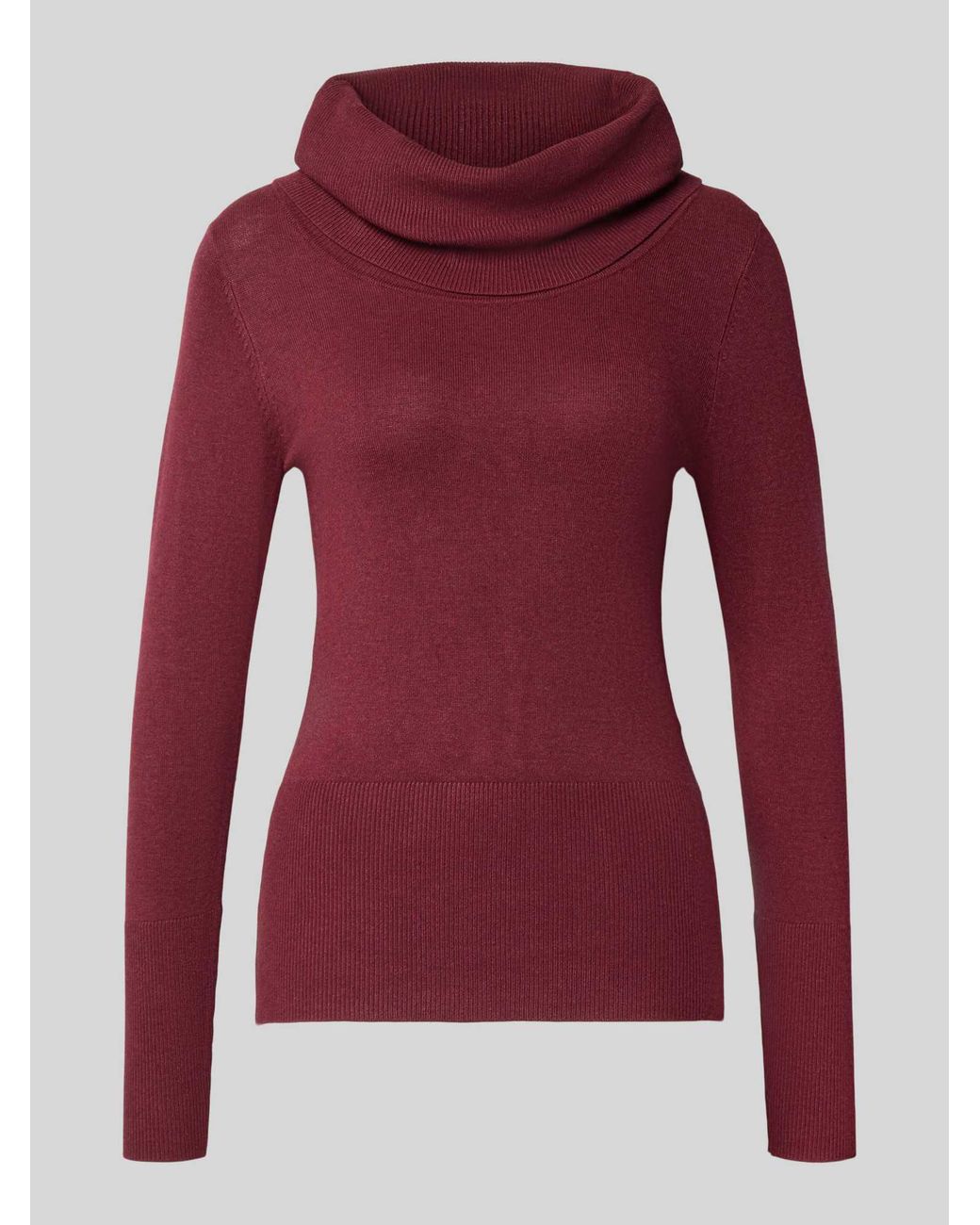 Soya Concept Slim Fit Shirt Met Lange Mouwen Van Viscosemix, Model 'Dollie' in het Red
