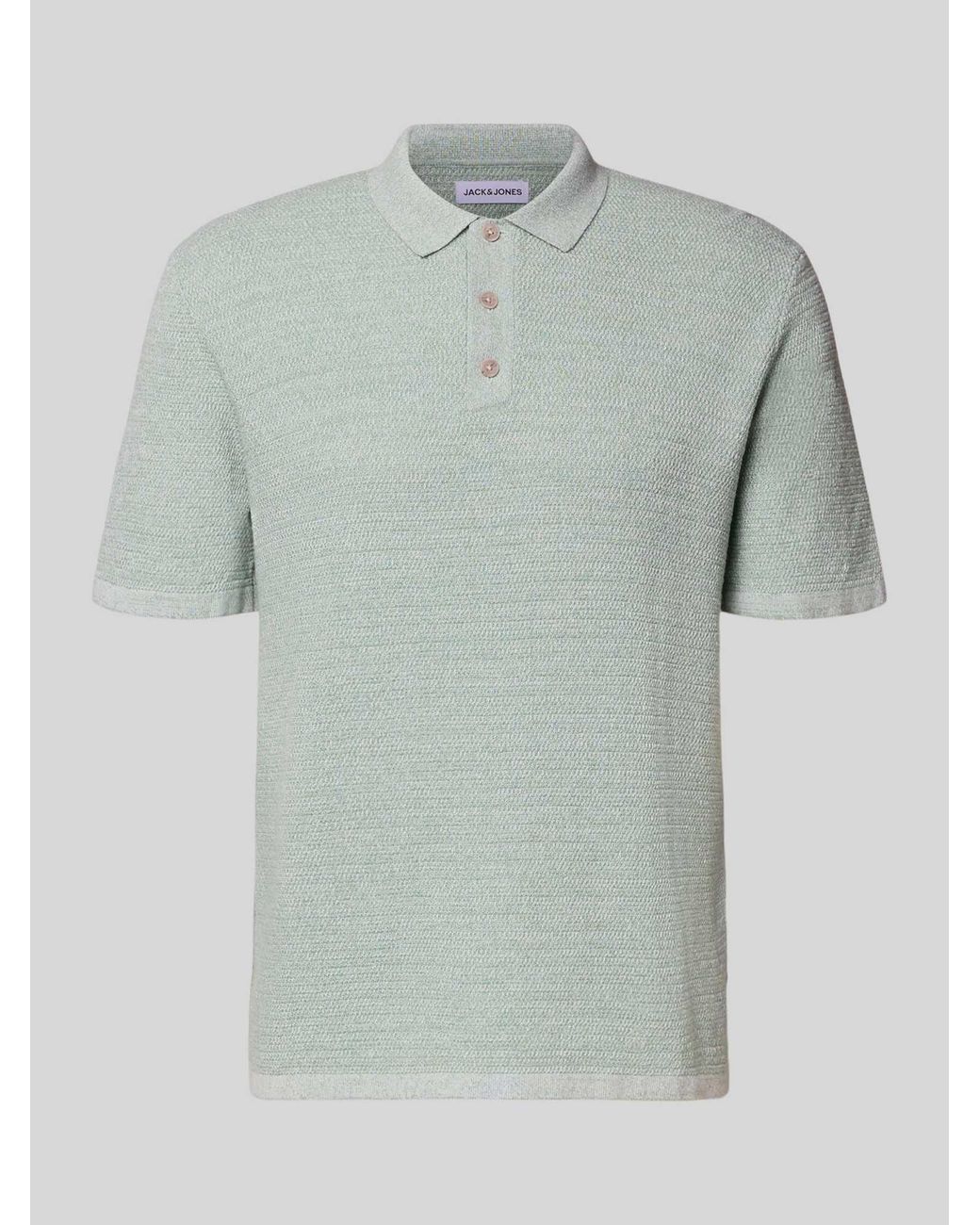 Jack & Jones Regular Fit Poloshirt Met Structuurpatroon Model 'George' in het Green voor heren