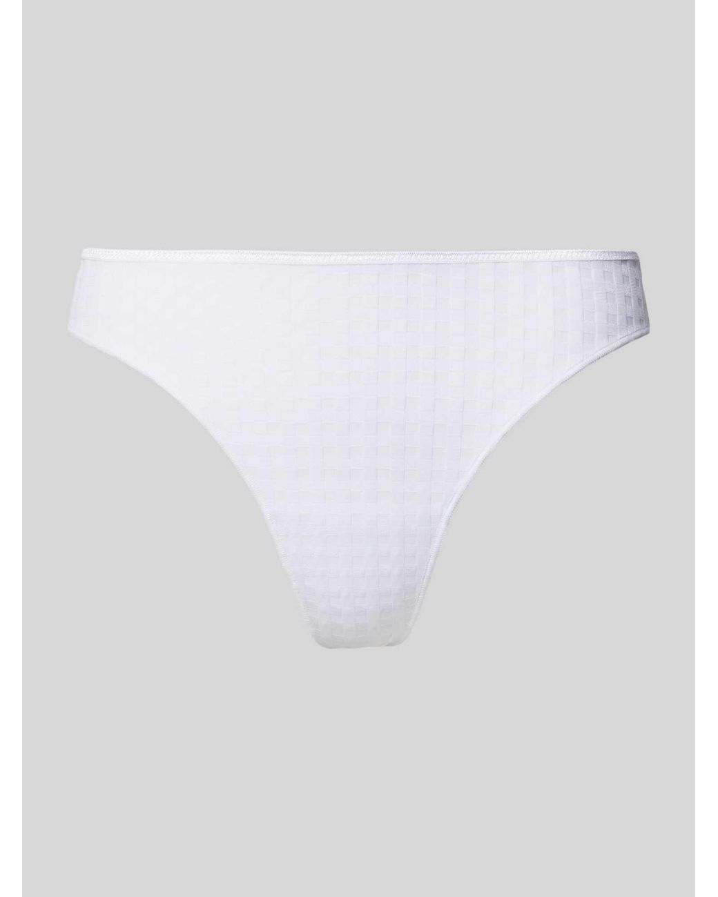 Marie Jo String Met Structuurmotief in het White