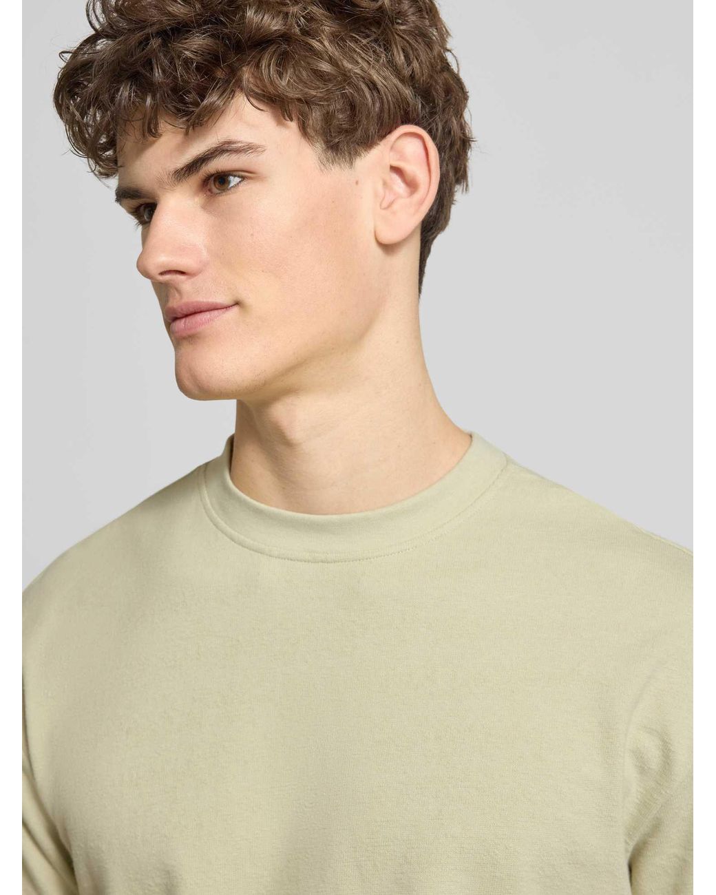 Blend T-Shirt Met Ronde Hals Model 'Kaiser' in het Natural voor heren