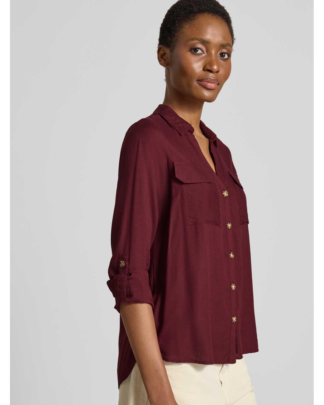 Vero Moda Blouses Lange Mouw in het Red