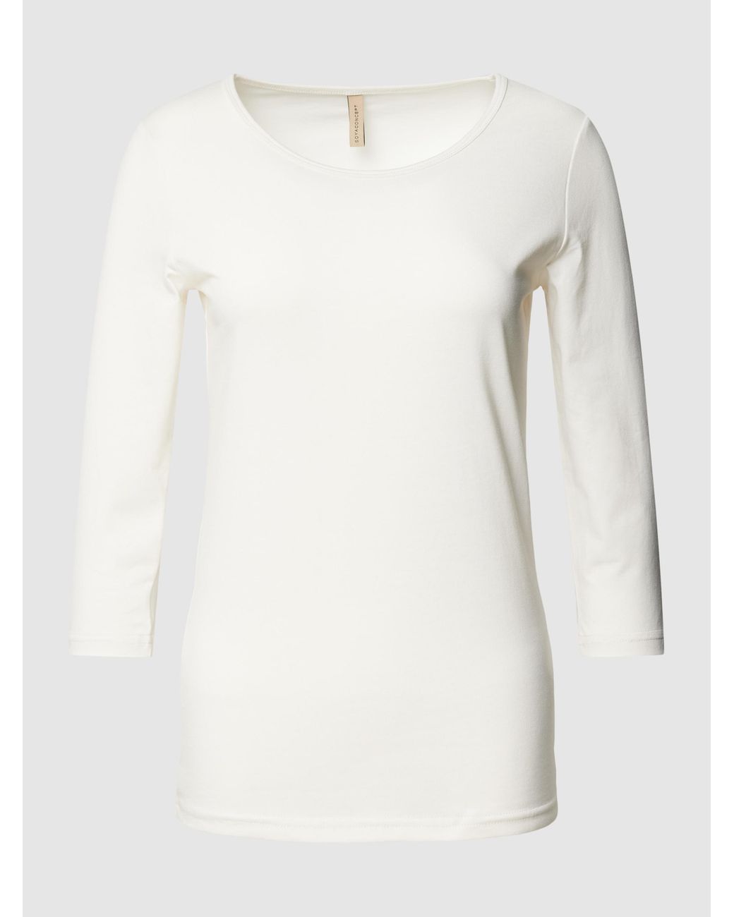 Soya Concept Longsleeve mit 3/4-Arm im unifarbenen Design Modell \'Pylle\' in  Weiß | Lyst DE | Shirts