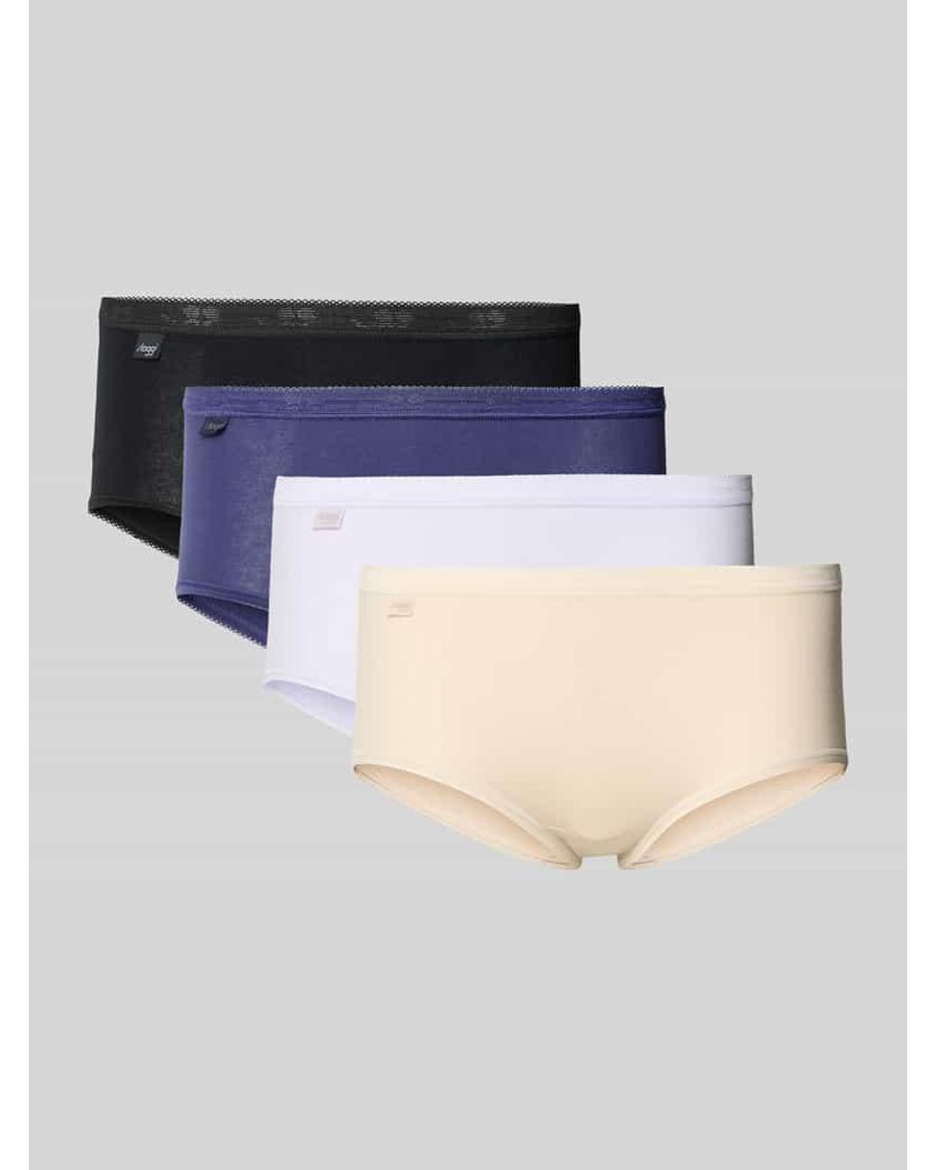 Sloggi Blue Slip mit elastischem Bund Modell 'BASIC' im 4er-Pack