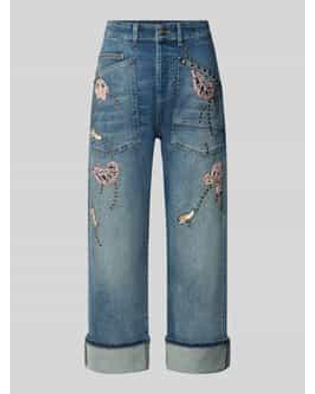 M·a·c Straight Fit Jeans in het Blue