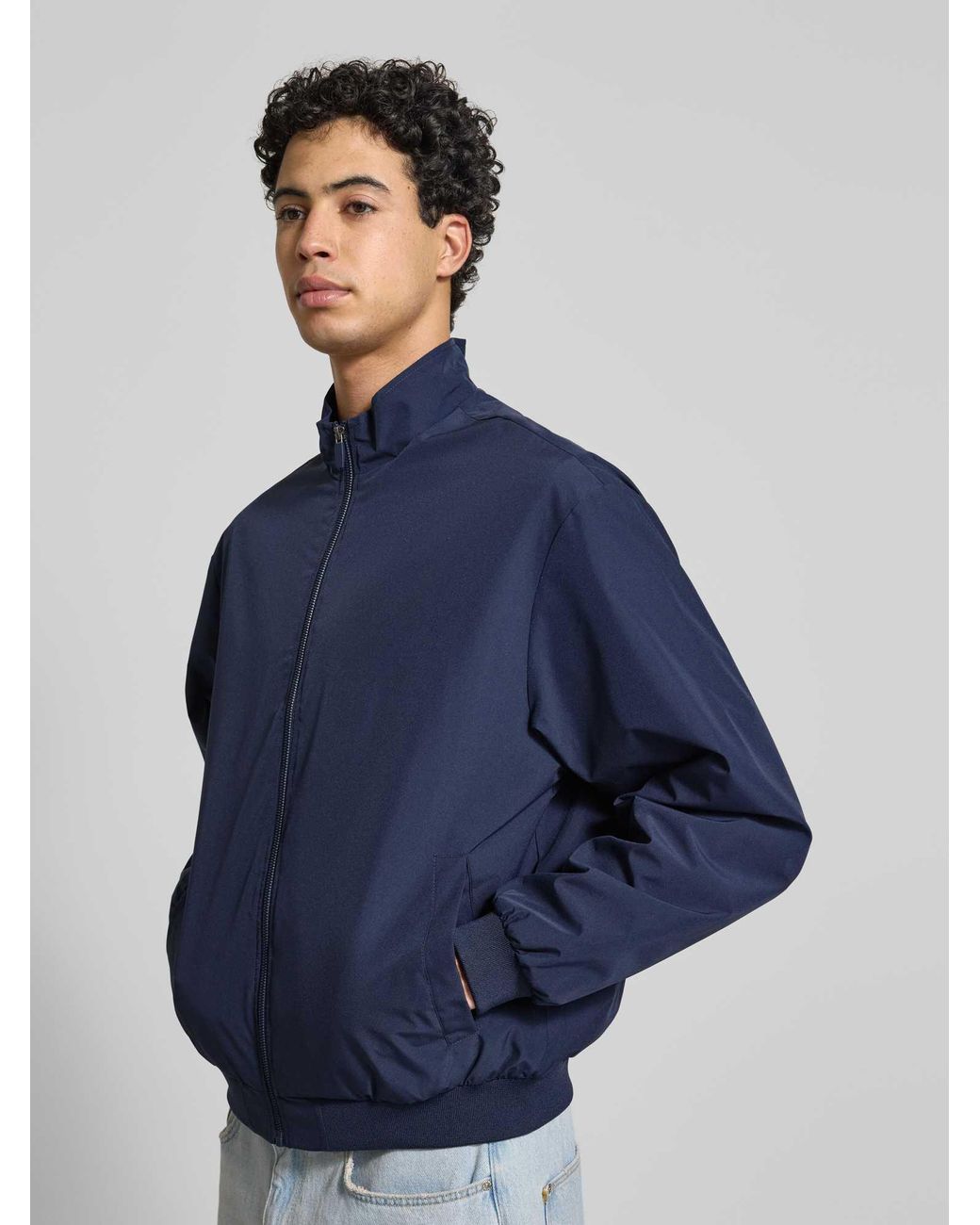 Jack & Jones Regular Fit Jack Met Opstaande Kraag Model 'Charge' in het Blue voor heren
