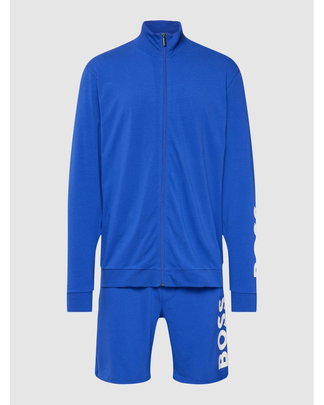 BOSS by HUGO BOSS Trainingsanzug mit Label-Print in Blau für Herren | Lyst  DE
