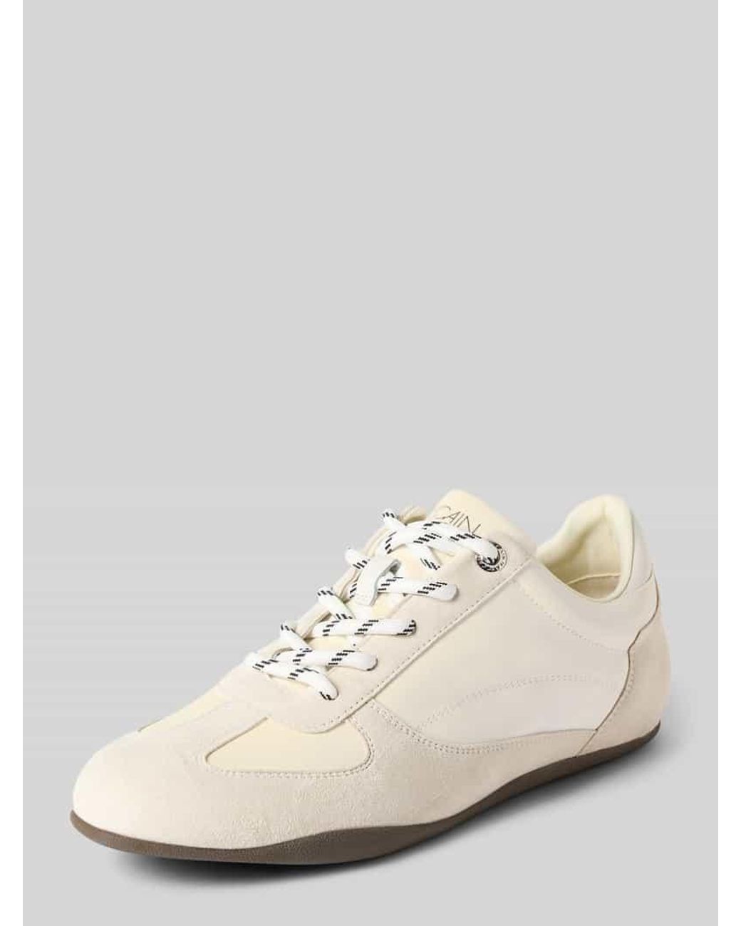 Marc Cain Natural Sneaker mit Logo-Print