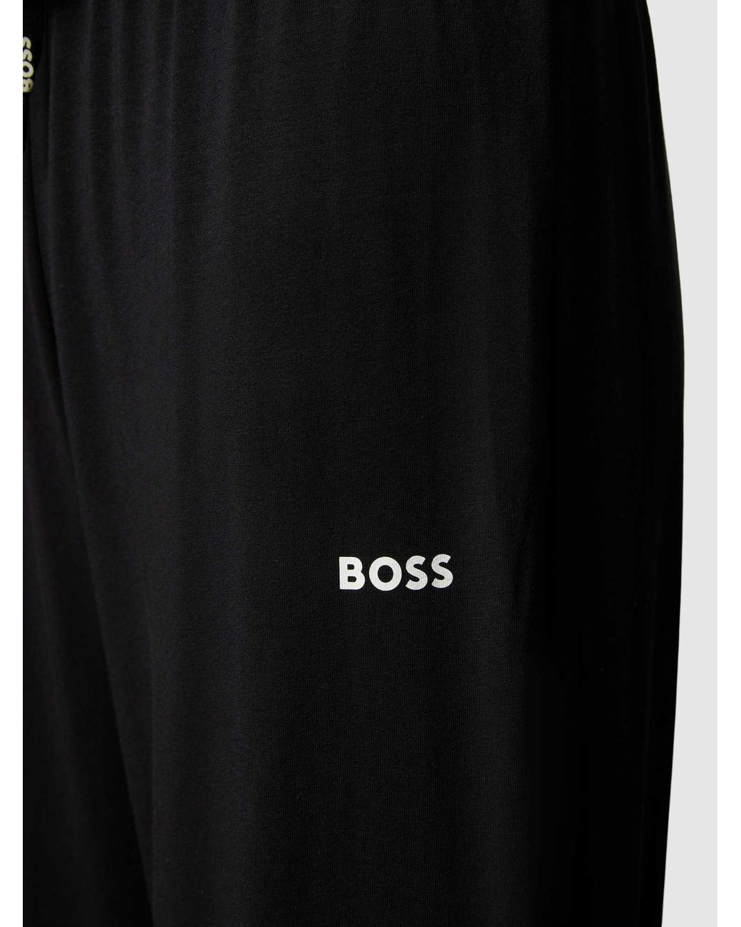 Boss Straight Leg Sweatpants Met Tunnelkoord in het Black