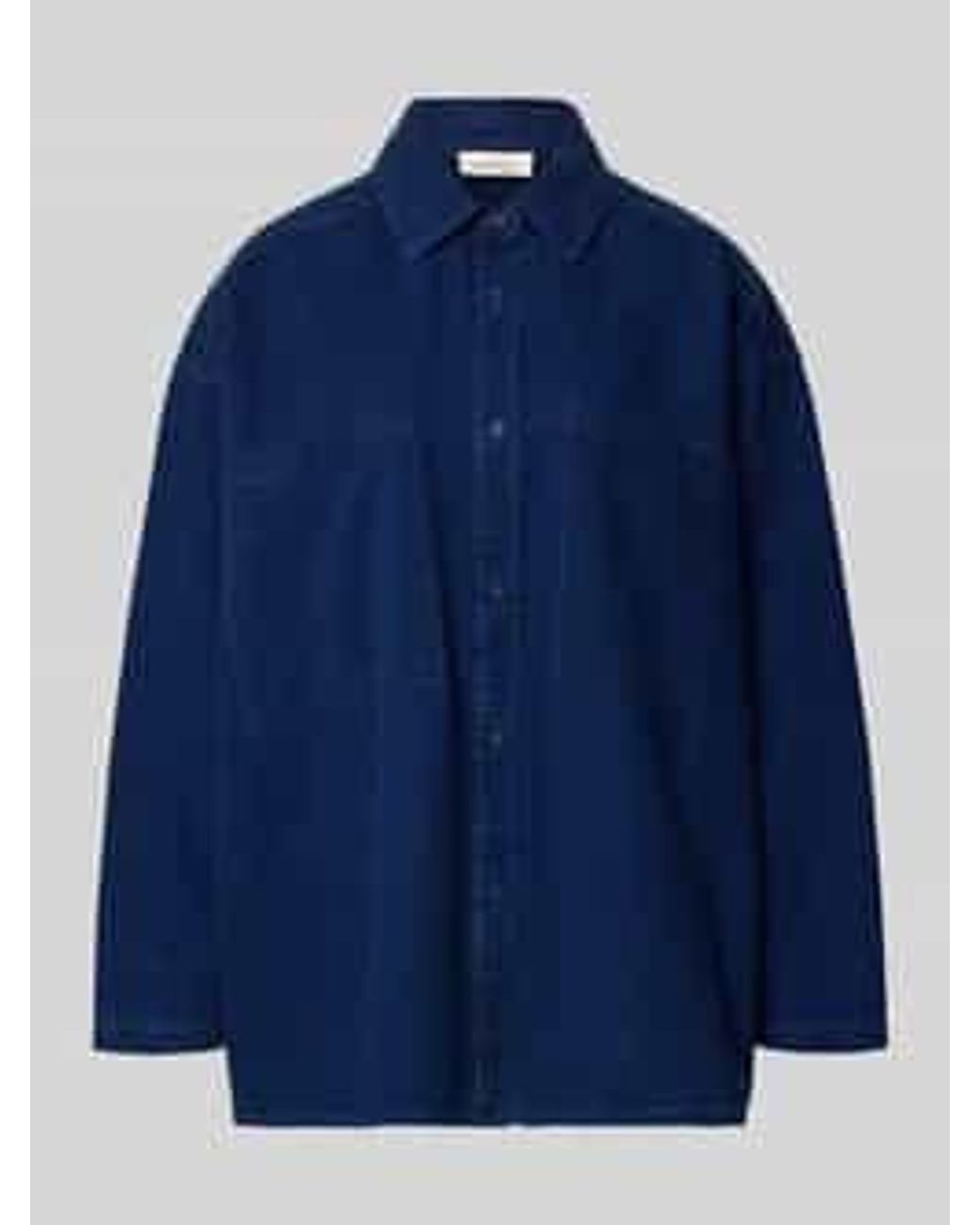 American Vintage Oversized Jeansjack Van Puur Katoen Model 'Comow' in het Blue