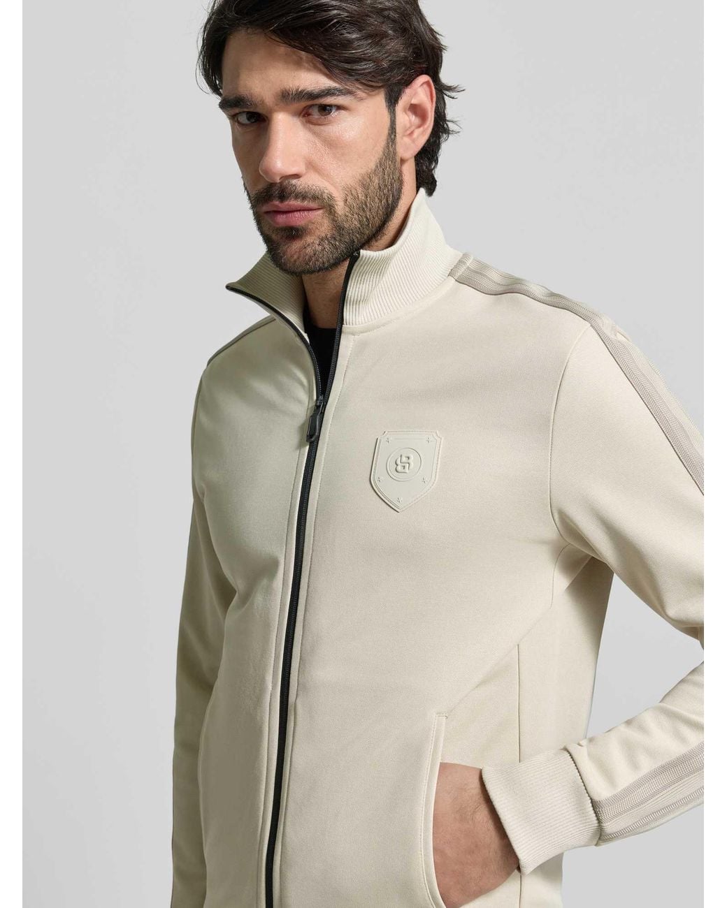 Boss Boss Sweatvesten in het Natural voor heren