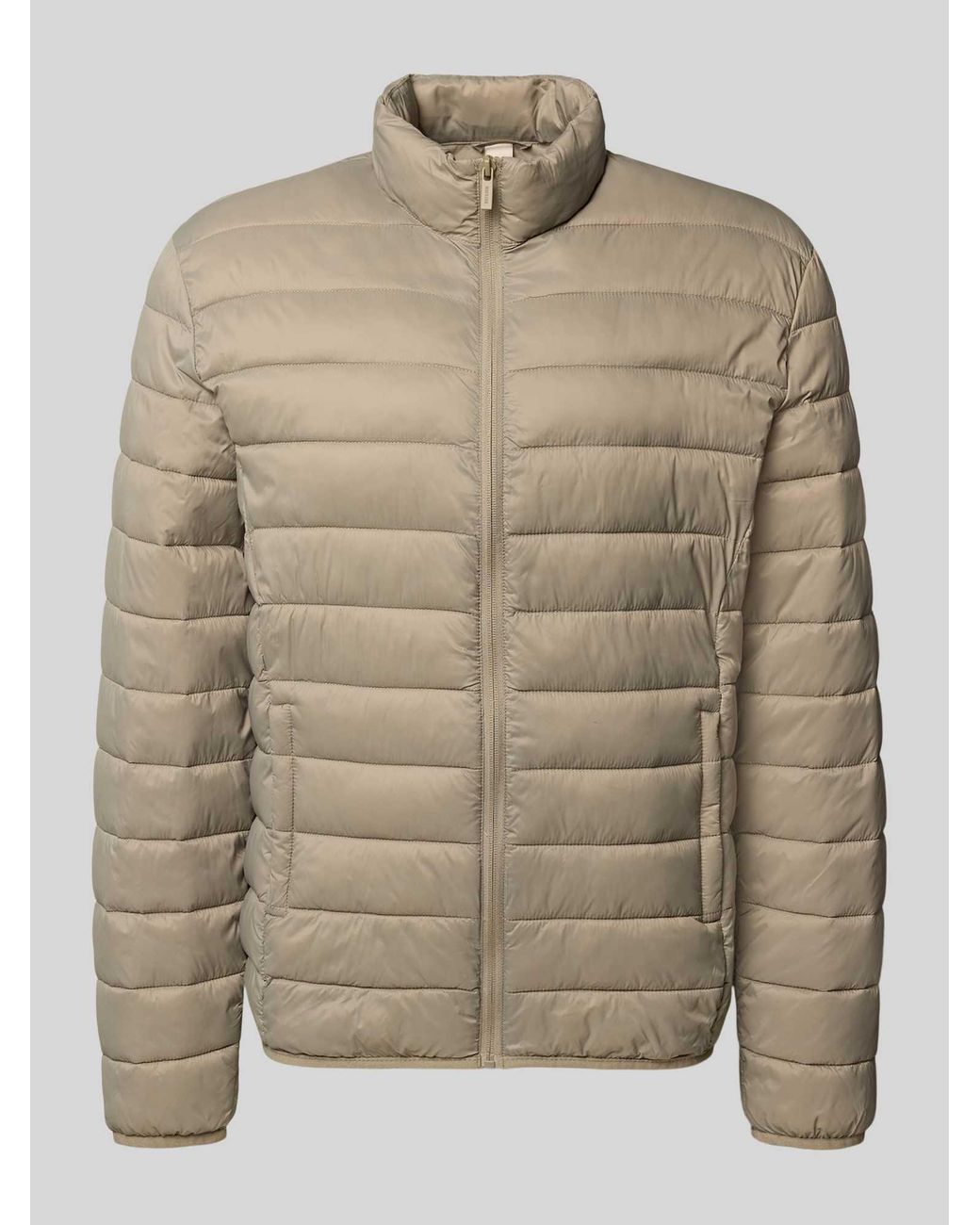 Only & Sons Regular Fit Gewatteerd Jack Met Ritszakken, Model 'Gavin' in het Natural voor heren