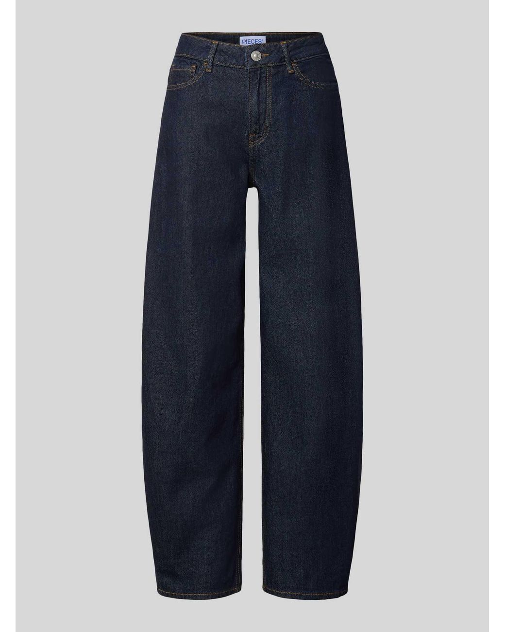 Pieces Barrel Jeans in het Blue
