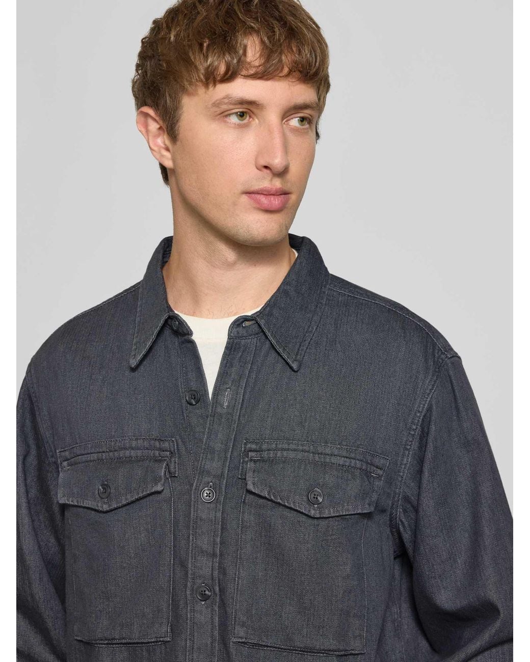 Levi's Denim Overhemden in het Gray voor heren