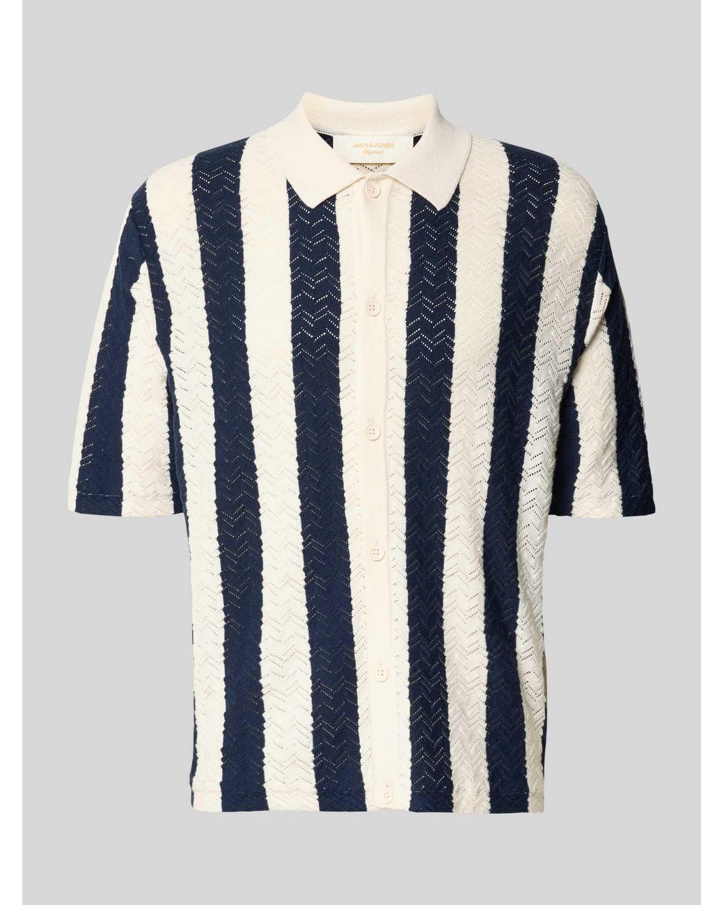 Jack & Jones Regular Fit Poloshirt Met Knoopsluiting Model 'Tyler' in het Blue voor heren