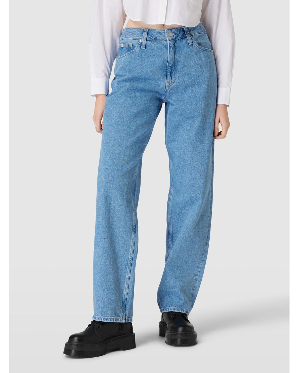 Calvin Klein Straight Leg Jeans im 5-Pocket-Design Modell '90 S' in Blau |  Lyst AT
