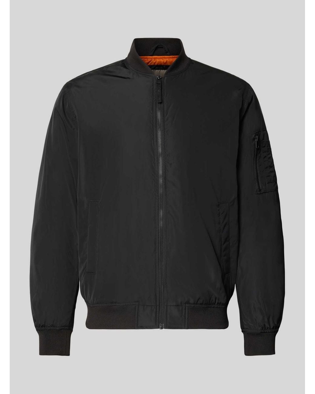 Only & Sons Regular Fit Blouson Met Collegekraag Model 'Joshua' in het Black voor heren