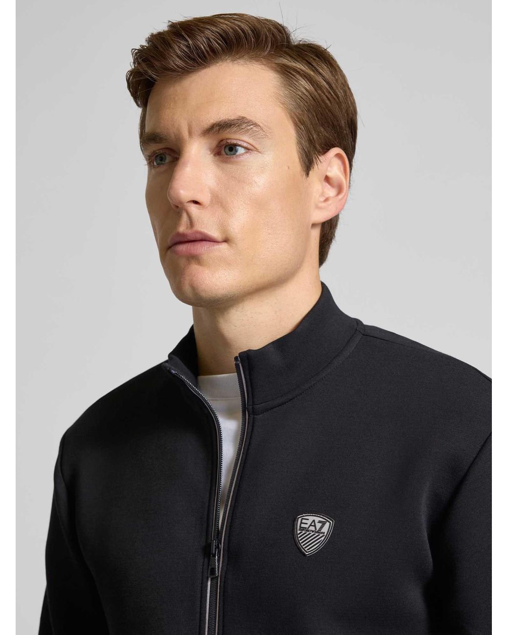 EA7 Regular Fit Sweatjack Met Viscose in het Blue voor heren