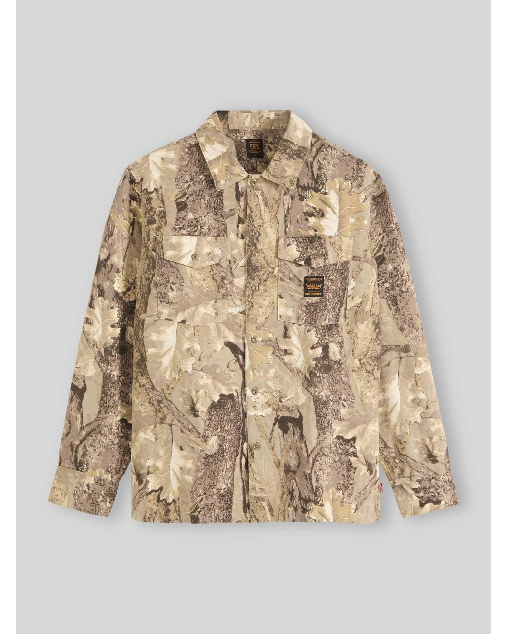 Levi's Casual Overhemden in het Natural voor heren