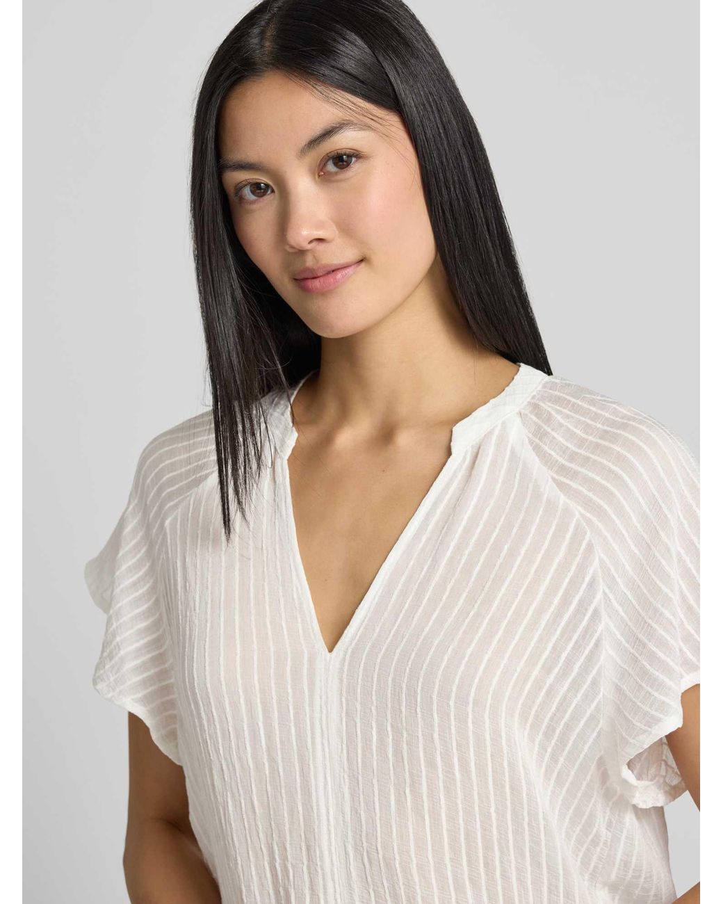 Zero Blouses Korte Mouw in het White