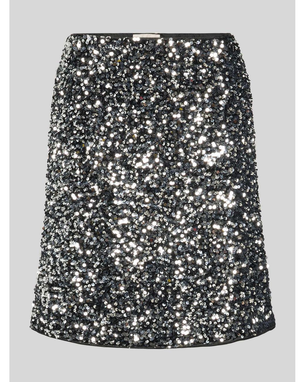 Freequent Minirok Met Pailletten, Model 'Lune' in het Black