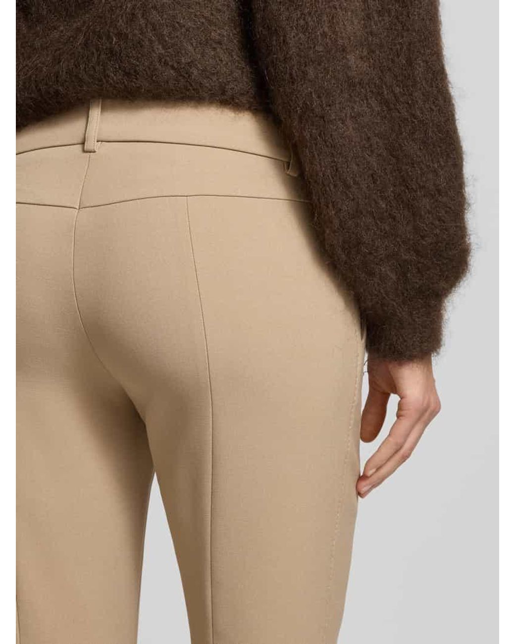 Cambio Natural Flared Fit Stoffhose mit Viskose-Anteil Modell 'Farah'