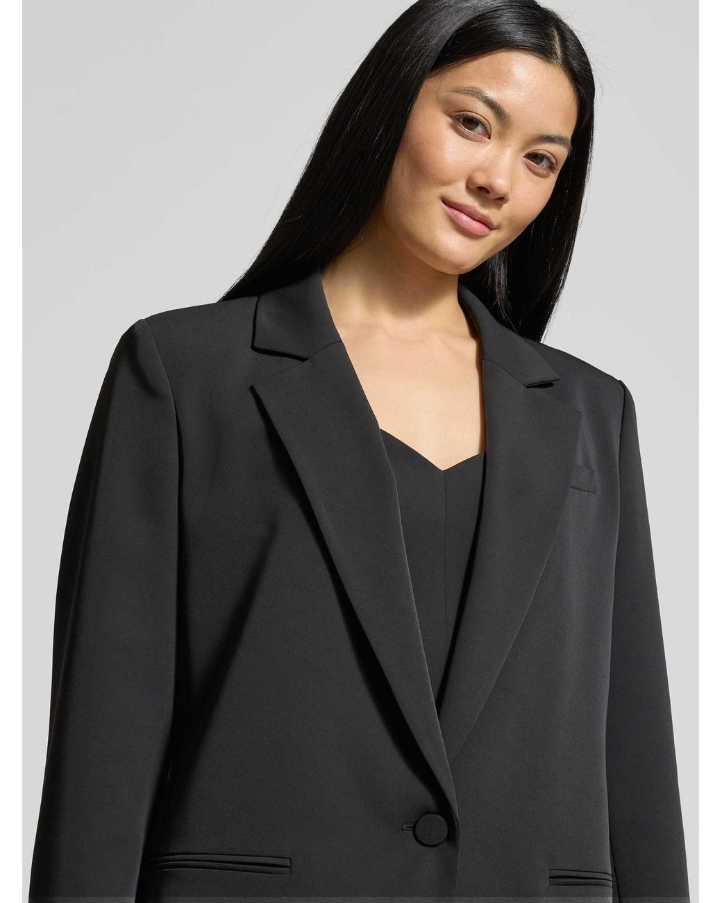 Jake*s Relaxed Fit Blazer Met Paspelzakken in het Blue