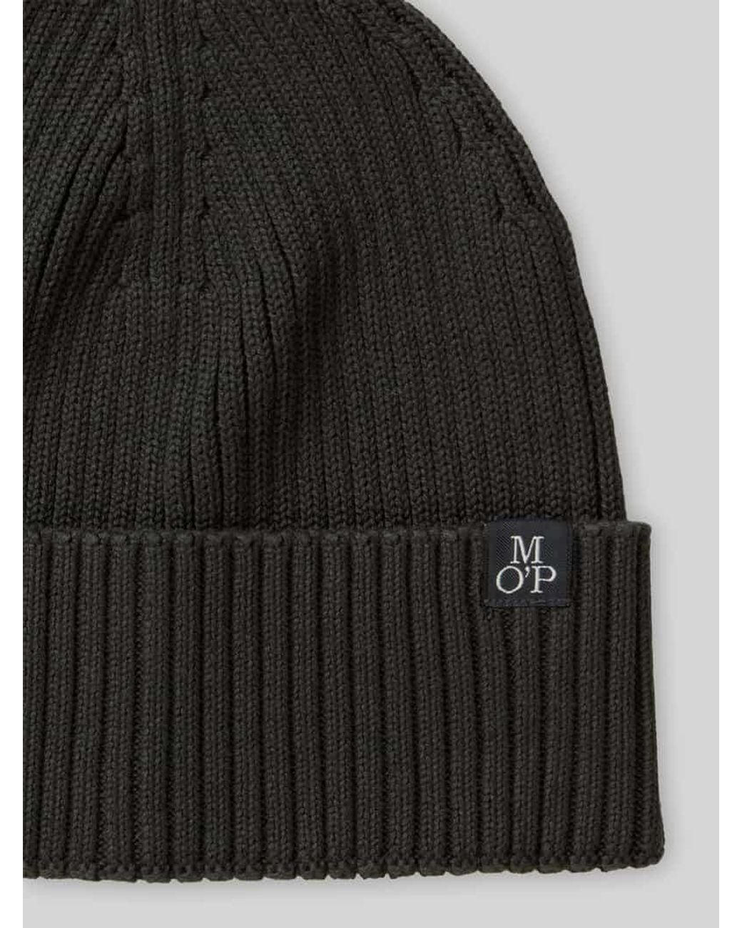 Marc O' Polo Mütze mit Label-Patch in Black für Herren