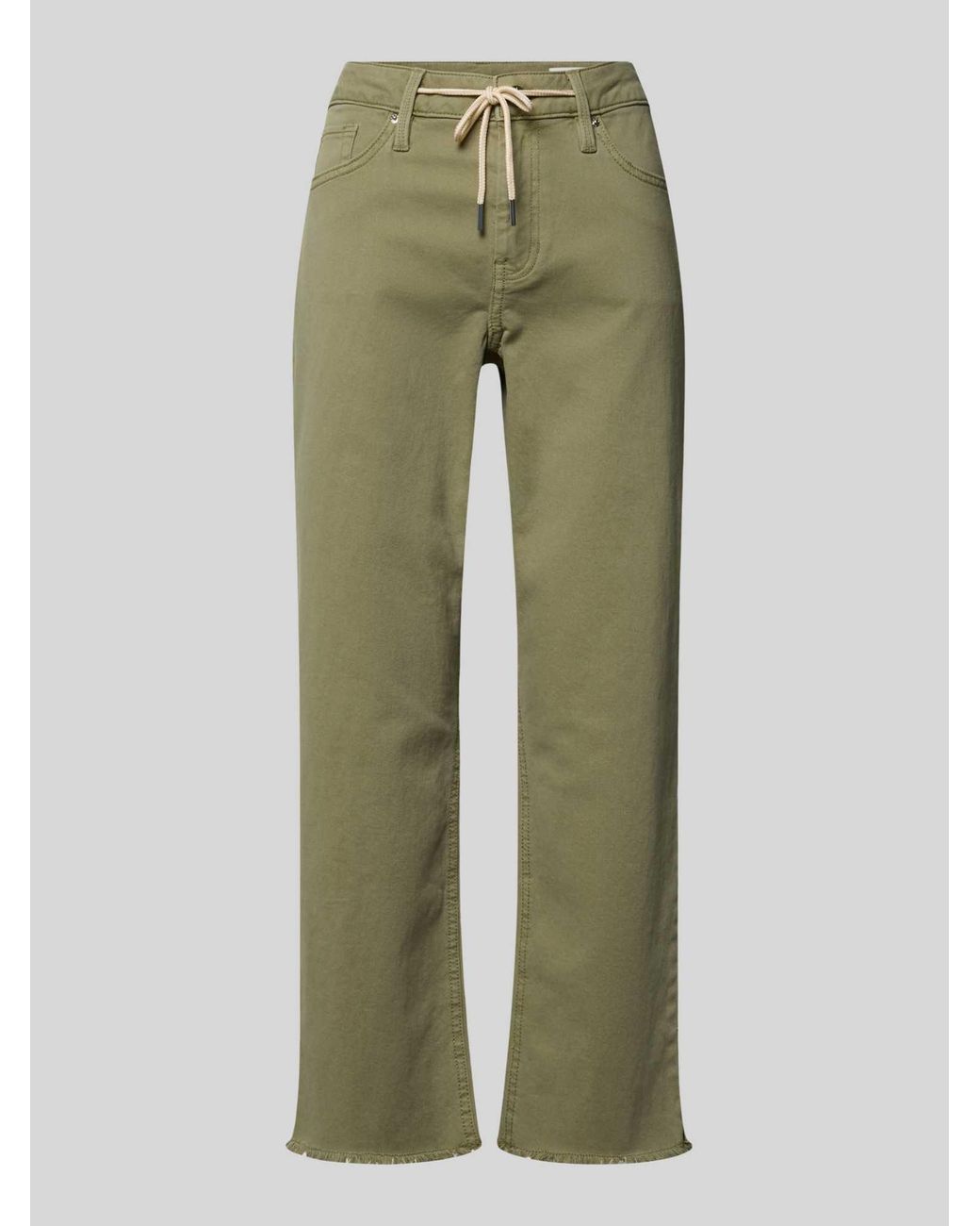 S.oliver Straight Fit Jeans Van Katoenmix Model 'Karolin' in het Green