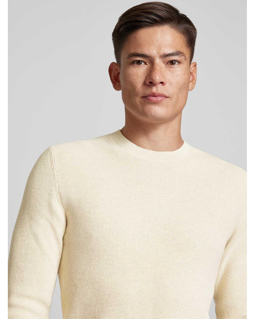 Matíníque Gebreide Pullover Met Ronde Hals in het Natural voor heren