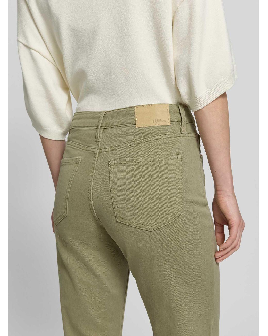 S.oliver Straight Fit Jeans Van Katoenmix Model 'Karolin' in het Green